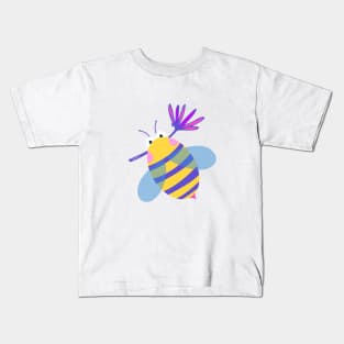 Honey Bee with Flower Kids T-Shirt